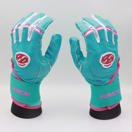 Mint-Long Cuff-Batting Gloves 