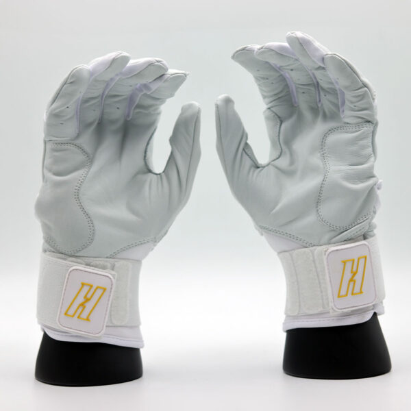 Batting Gloves Blanco-Dorado - Image 3