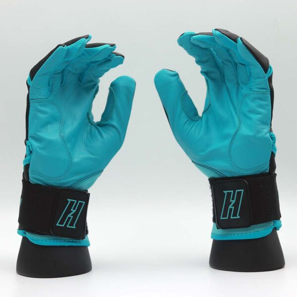 Batting Gloves Negras-Turquesa - Image 2